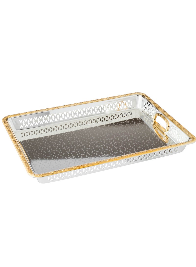 Bin Shihon ✨ Luxury Serving Tray – 40×29 cm with an Elegant Golden Touch! ✨ - Image 2