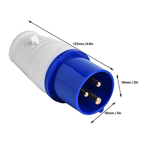 Thincol Industrial Socket Connector, 3 Pin Power Industrial Circular Connector, BEM-013 10Pcs IP44 Waterproof Plug 16A 220-250V, Flame Retardant - Image 2