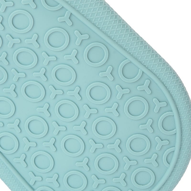 Silicone Oven Mitts, Turquoise - Image 2