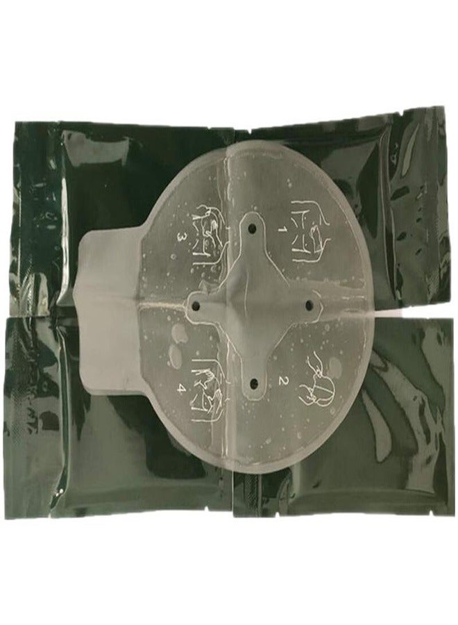 Generic 2 Pack Chest Seal Training Protection Rescue First Aid Equipment Hydrocolloid Dressing Hydrogel Chest Seal High Performance Occlusive Dressing for Trauma Wounds - Image 1