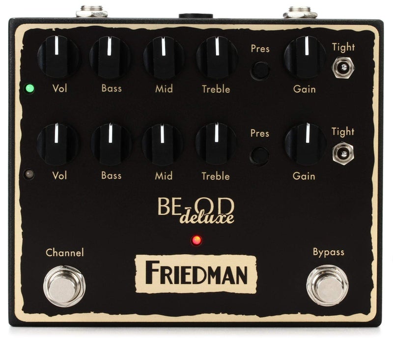 Friedman Amplification BE-OD Deluxe Dual Overdrive Guitar Effects Pedal - Image 3