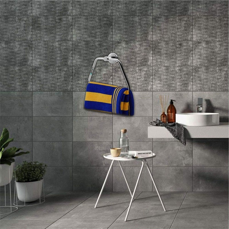 SmartSlide SmarSlide Stainless Steel Triangle Napkin Ring Towel Bar Towel Holder Towel Ring Bathroom Accessories Towel Rod for Bathroom Kitchen Nickel Chrome - Image 5