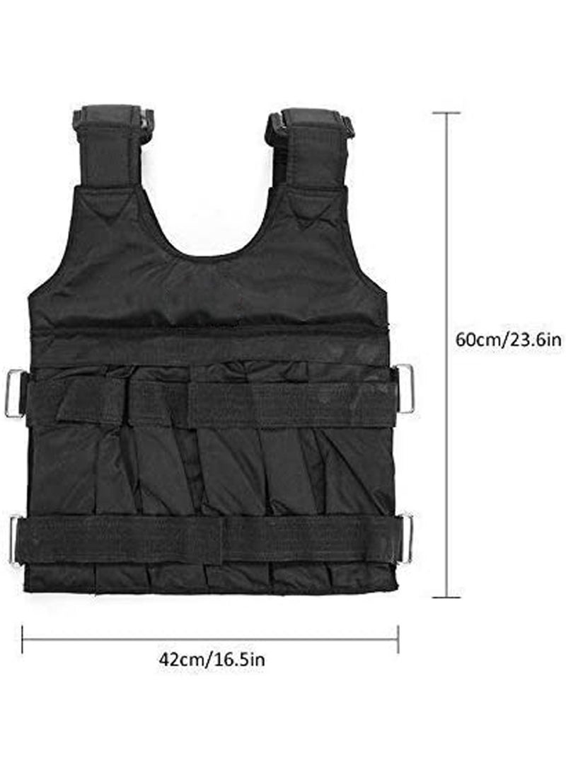 Rock Pow Weight Vest for Women Men,Adjustable Weight 20kg Exercise Training Fitness Body Weight Vests for Running Training Workout Jogging Walking  - Image 2