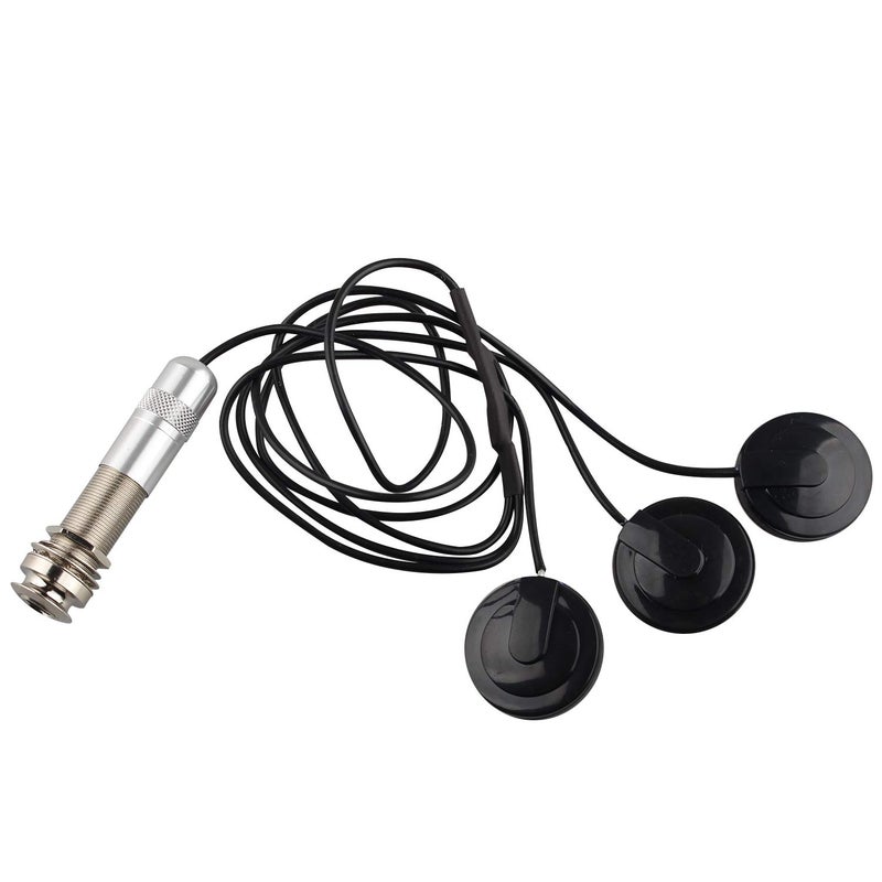 Futheda Self-adhesive Pickup Piezo Jack Disc 3 - Transducer Microphone for Acoustic Guitar Ukulele Mandolin Banjo Violin String Instruments Universal - Image 1