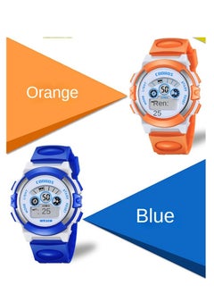 2PCS Children's Waterproof Rubber Digital Watch Blue/Orange - pzsku/Z7590556888915C5812CFZ/45/_/1699005825/a041cce4-04a8-4691-bf68-d9f180d280a2