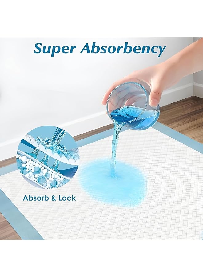 AMERTEER Baby Disposable Changing Pads 100 Pack Baby Disposable Underpads 17.8X13 Inches Waterproof Diaper Changing Pad Breathable Underpads Bed Table Protector Mat - Image 5