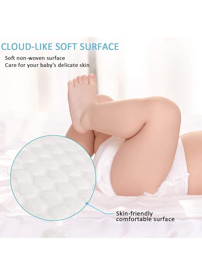AMERTEER Baby Disposable Changing Pads 100 Pack Baby Disposable Underpads 17.8X13 Inches Waterproof Diaper Changing Pad Breathable Underpads Bed Table Protector Mat - Image 3