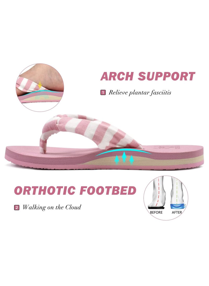 Flip Flops for Women with Arch Support Yoga Mat Comfortable Summer Beach Walking Thong Cushion Sandals Slip On Indoor Outdoor  - Image 4