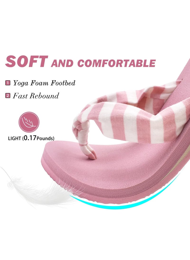 Flip Flops for Women with Arch Support Yoga Mat Comfortable Summer Beach Walking Thong Cushion Sandals Slip On Indoor Outdoor  - Image 3
