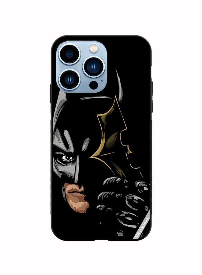 VR CREATIVE غطاء حماية لهاتف Apple iPhone 13 Pro تصميم باتمان أسود متعدد الألوان - Image 1
