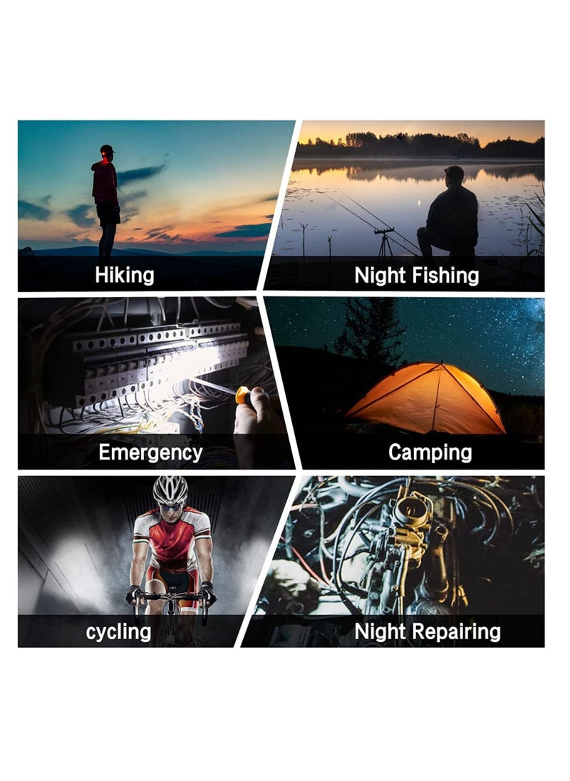 MOCOM - Key Chain LED Light 800 Lumens COB Rechargeable Keychain Mini Flashlight 4 Light Modes Portable Pocket Light with Folding Bracket Bottle Opener and Magnet Base for Fishing Walking Camping - Image 1