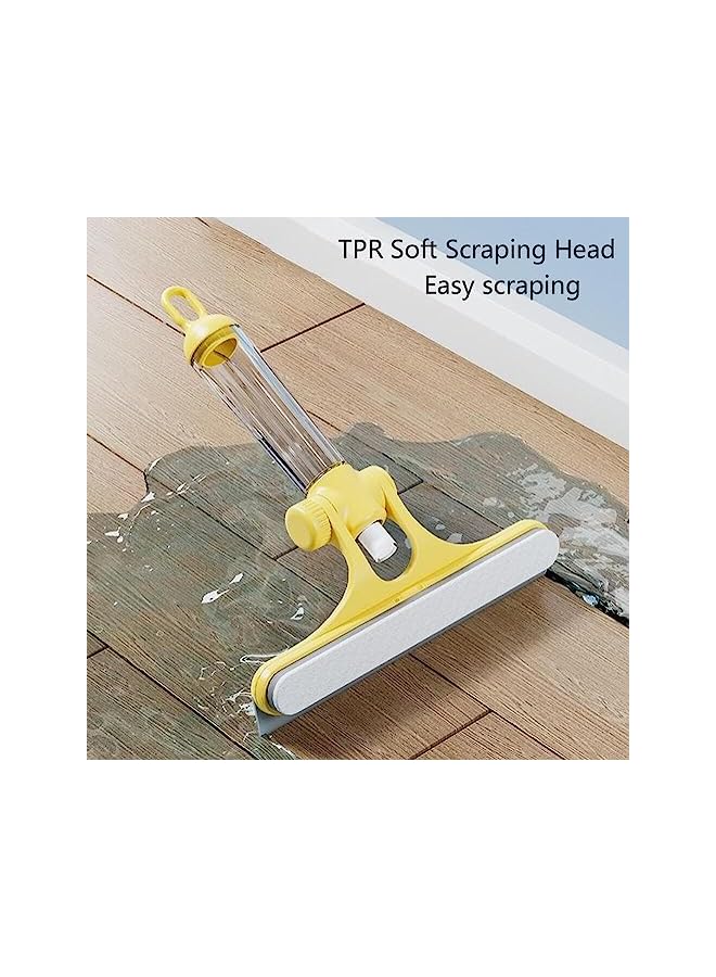 Goodern Window Squeegees with Spray Bottle,3 in 1 Window Cleaning Tool for Car Indoor Outdoor High Windows,Multi-Purpose Window Squeegee Shower Squeegee for Glass Doors Tile Wall -Yellow - Image 5