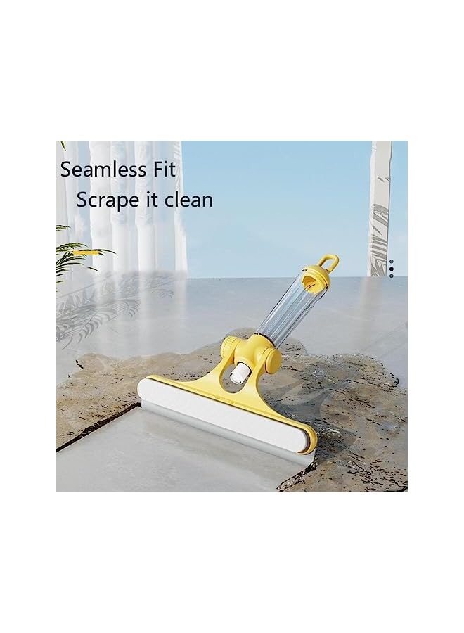 Goodern Window Squeegees with Spray Bottle,3 in 1 Window Cleaning Tool for Car Indoor Outdoor High Windows,Multi-Purpose Window Squeegee Shower Squeegee for Glass Doors Tile Wall -Yellow - Image 4