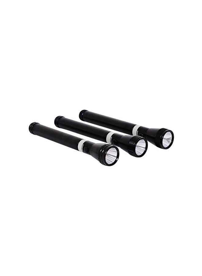GEEPAS Geepas 3-in-1 Rechargeable LED Flashlight, CREE LED, GFL4622 | Aluminium Body with Rubber Glow | Ni-Cd Battery | Ideal for Campaigning, Trekking, Outdoor, Etc  - Image 3