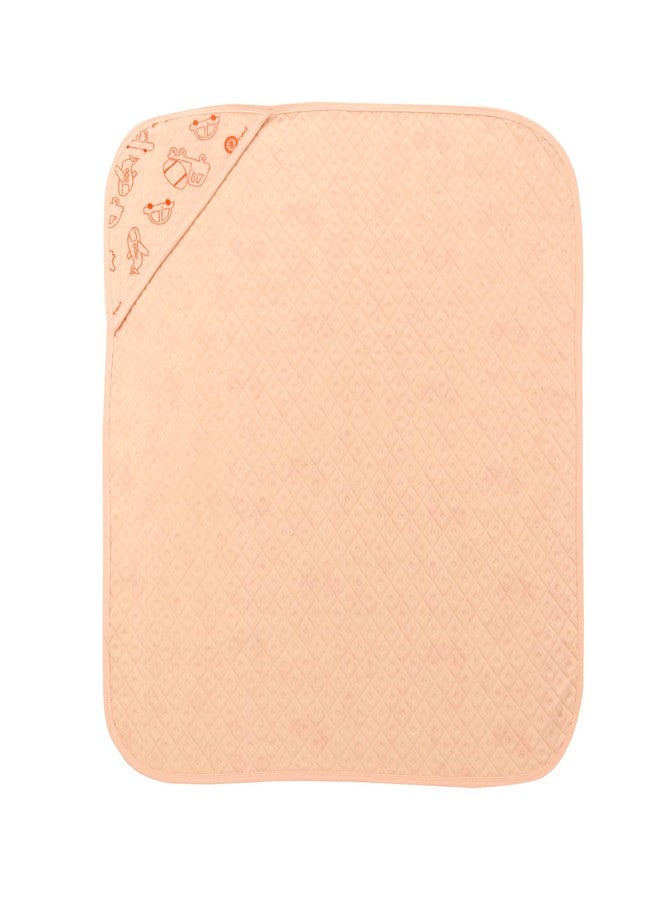 Dikary Hooded Baby Towel - Premium Soft Baby Bath Towel for Bathtub for Newborn, Infant - Ultra Absorbent, Natural Baby Stuff Towel for Boy and Girl (Pink Peach) - Image 4