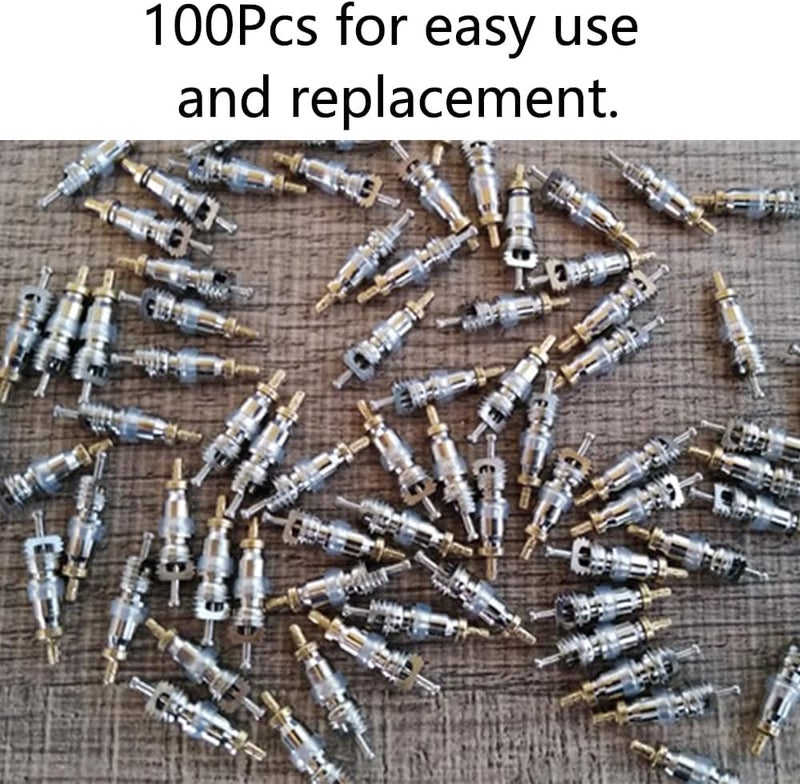 TopHomer Valve Core 100pcs Schrader Copper Valve Stem Core Repair Tool Household Air Conditioner Replacement Parts - Image 4