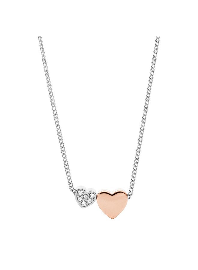 FOSSIL Women'S Silvertone Necklace Color: Silver (Model: Jf03097998) - Image 1