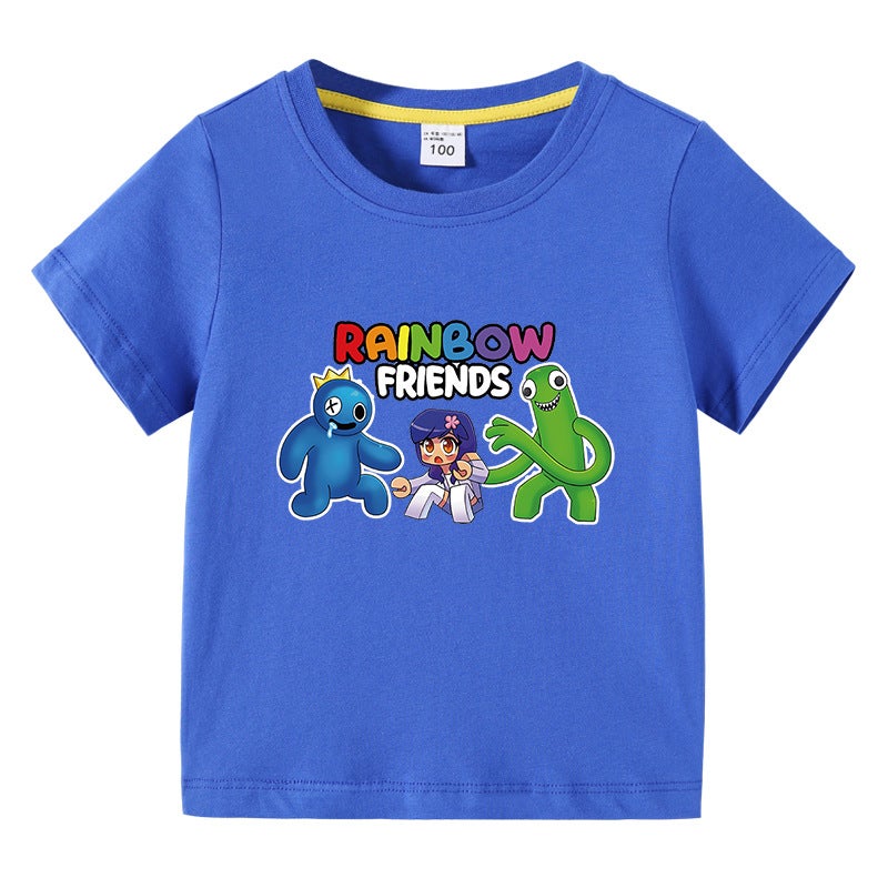 2023 New Children'S Clothing Korean-Style Children'S Summer Short-Sleeved T-Shirt Boys Girls Baby Half-Sleeved T-Shirt Top Cotton - Image 1