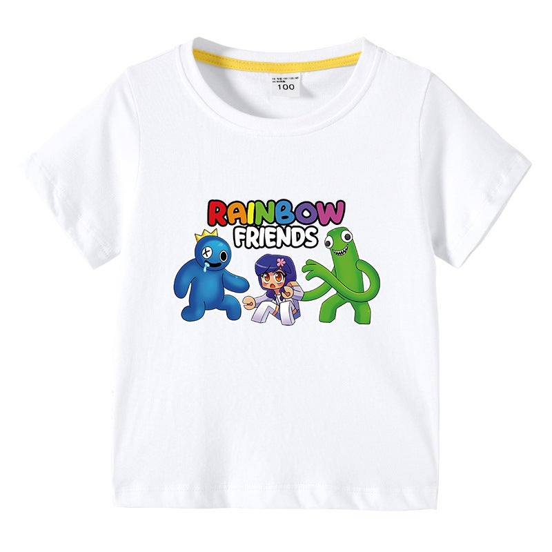 2023 New Children'S Clothing Korean-Style Children'S Summer Short-Sleeved T-Shirt Boys Girls Baby Half-Sleeved T-Shirt Top Cotton - Image 2