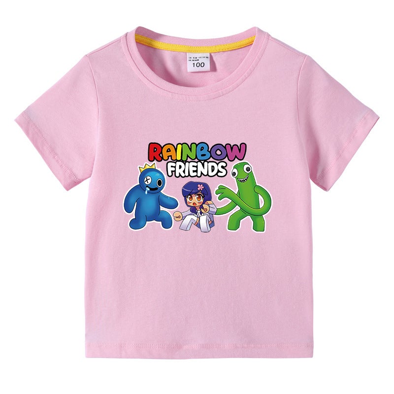 2023 New Children'S Clothing Korean-Style Children'S Summer Short-Sleeved T-Shirt Boys Girls Baby Half-Sleeved T-Shirt Top Cotton - Image 4