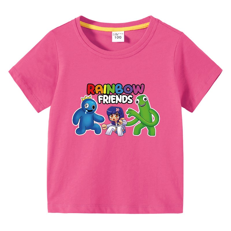 2023 New Children'S Clothing Korean-Style Children'S Summer Short-Sleeved T-Shirt Boys Girls Baby Half-Sleeved T-Shirt Top Cotton - Image 5