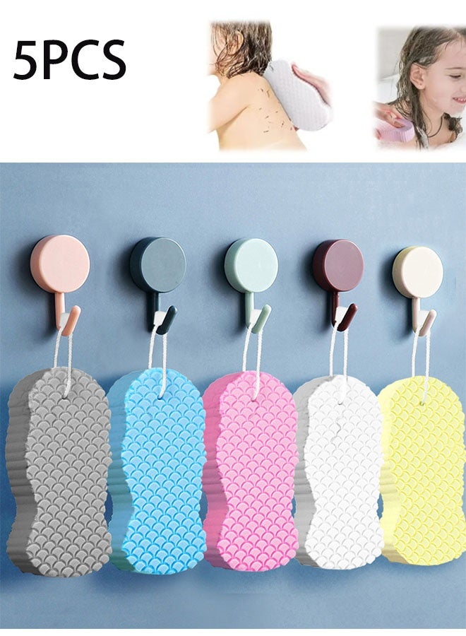 Geustos 5 Pieces of Magical Exfoliating Bath Sponge, 3D Super Soft Exfoliating, Skin-Friendly, Reusable, Suitable for Adults, Children and Pregnant Women. - Image 1