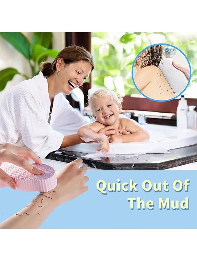 Geustos 5 Pieces of Magical Exfoliating Bath Sponge, 3D Super Soft Exfoliating, Skin-Friendly, Reusable, Suitable for Adults, Children and Pregnant Women. - Image 3