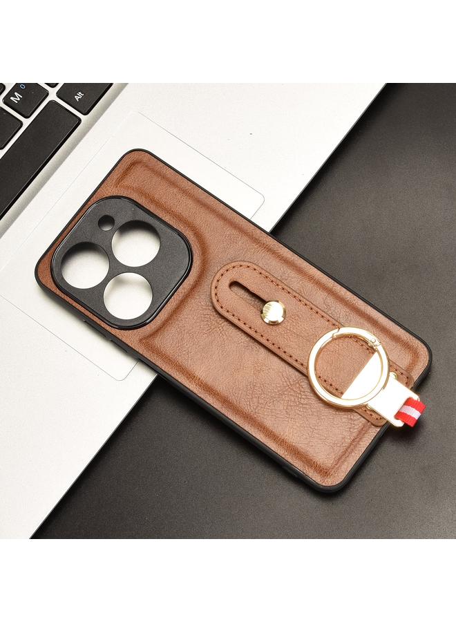 Zaboon Case For Infinix Smart 8 Plus / Smart 8 Pro Wristband Leather Back Phone Case - Image 2