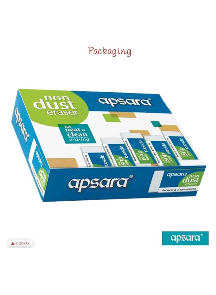 Apsara Non Dust Erasers - Pack of 20