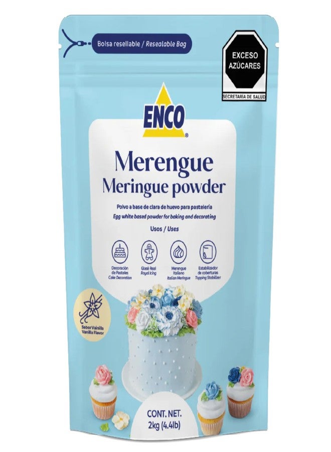 ENCO Meringue Powder 4.4 lb: Perfect for Royal Icing, Meringue Cookies, American Buttercream & more - Vanilla Flavor - Image 1