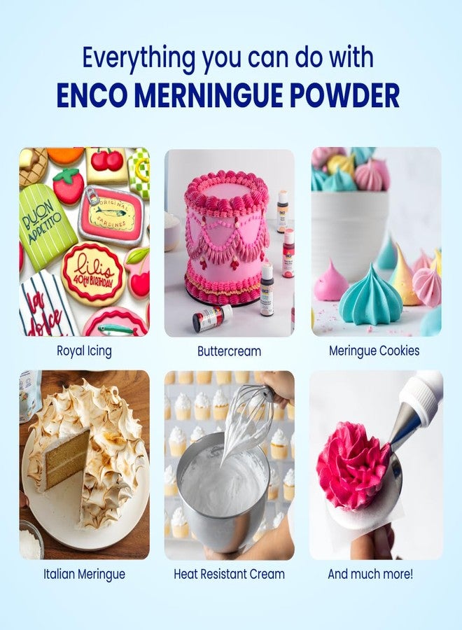 ENCO Meringue Powder 4.4 lb: Perfect for Royal Icing, Meringue Cookies, American Buttercream & more - Vanilla Flavor - Image 2