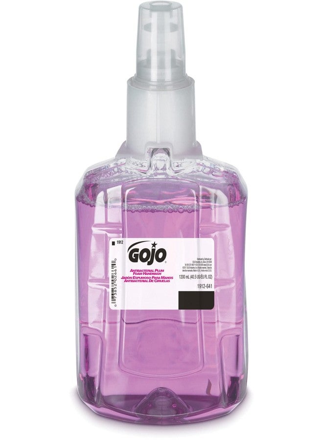 GOJO 1912-02 Antibacterial Plum Foam Hand Refill, Single Unit, 1200 mL - Image 5
