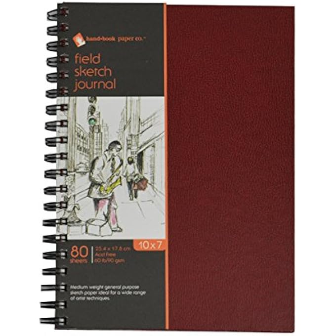 ART PRODUCTS COMPANY 790107 HAND BOOK DRAWING PAPER BOOK, 10" X 7", WHITE - Image 1