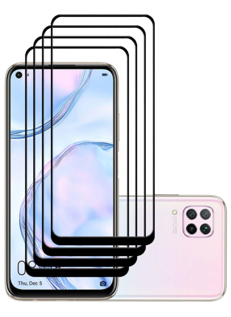 ACLIX 4 Pieces Antistatic ESD Dustproof Premium Quality High Definition Tempered Glass Screen Protector Designed For Huawei nova 7i - Image 1