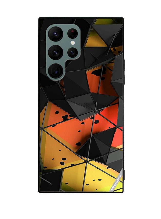 VR CREATIVE Protective Case Cover For Samsung Galaxy S22 Ultra 5G Abstract Design Multicolour - Image 1