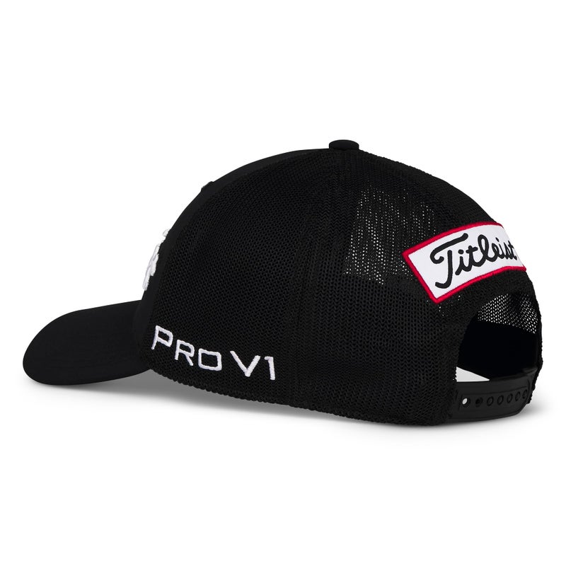Titleist Tour Performance Mesh Golf Hat, Black/White - Image 3