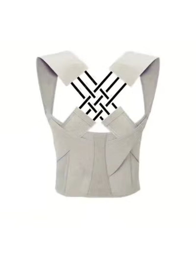 Back Straightener Belt, Back Posture Belt, Adjustable Back Straightener Straps, Back Straightener Posture Corrector, Back Posture Corrector for Neck, Shoulder Gym and Good Posture Support - Image 1