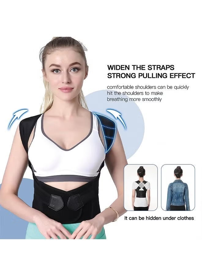 Back Straightener Belt, Back Posture Belt, Adjustable Back Straightener Straps, Back Straightener Posture Corrector, Back Posture Corrector for Neck, Shoulder Gym and Good Posture Support - Image 4