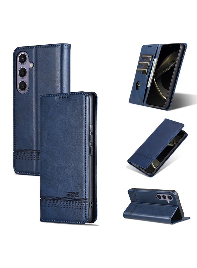 The Bros Case For Samsung Galaxy S25+ 5G Magnetic Calf Texture Flip Leather Phone Case