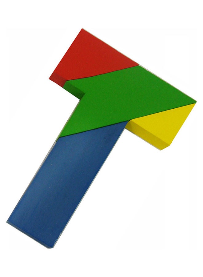 NIBEMINENT Wooden Letter T Tangram Jigsaw Puzzles Set - Image 2