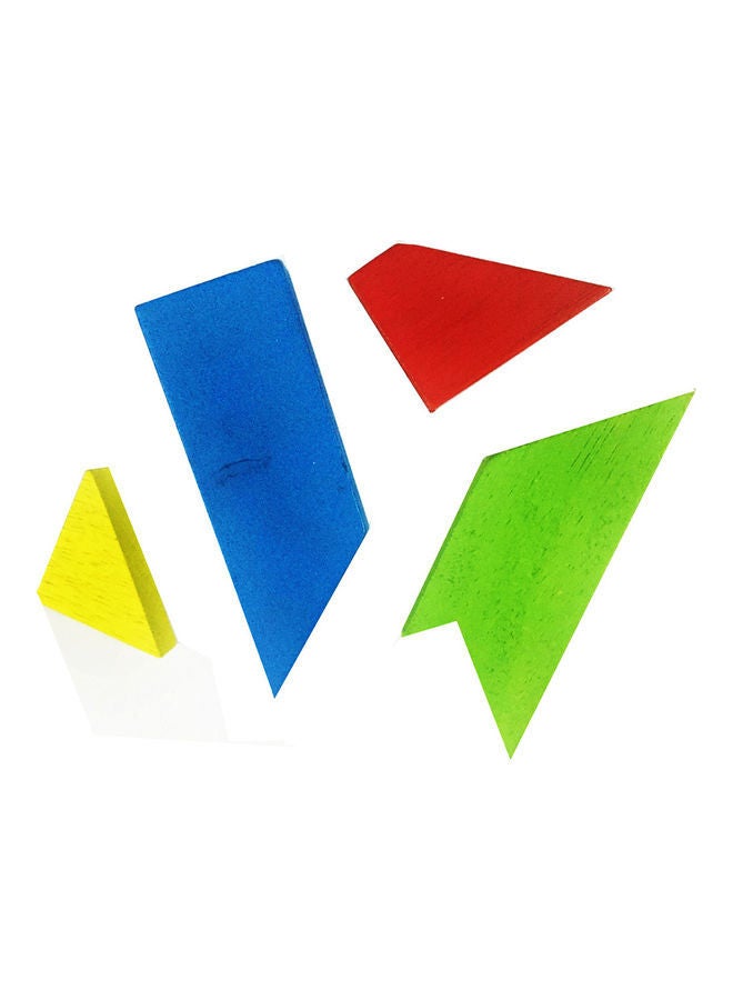 NIBEMINENT Wooden Letter T Tangram Jigsaw Puzzles Set - Image 3