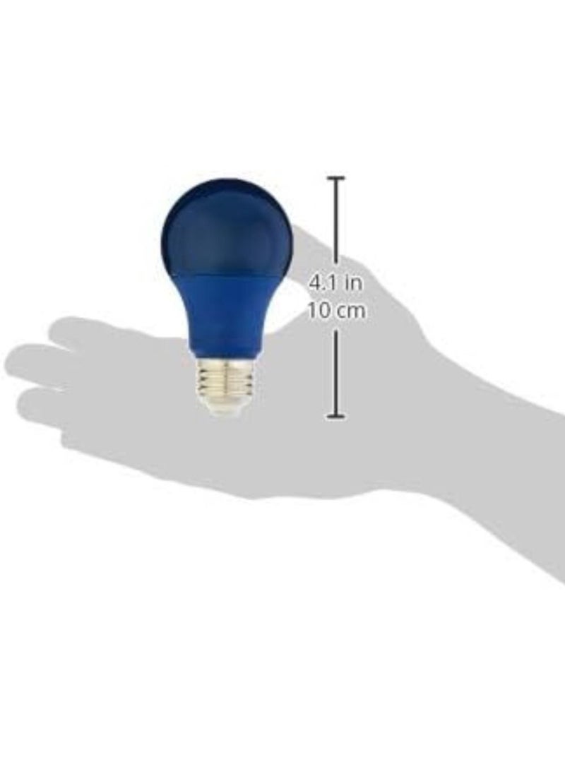 Generic - 60 Watt Equivalent, Non-Dimmable, A19 LED Light Bulb , Blue, 1-Pack - Image 1