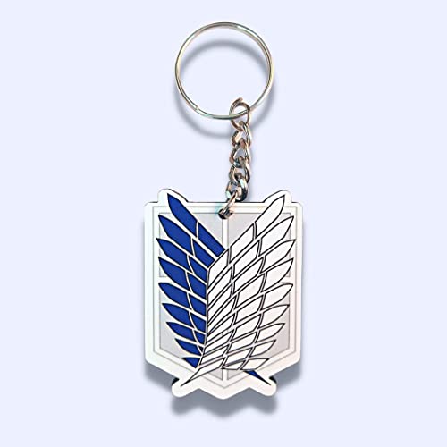 Careflection Attack on Titan AOT Anime Survey Corps Levi Eren Acrylic Keychain (Pack of 1) (Survey Corps) - Image 1