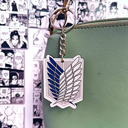 Careflection Attack on Titan AOT Anime Survey Corps Levi Eren Acrylic Keychain (Pack of 1) (Survey Corps) - Image 2
