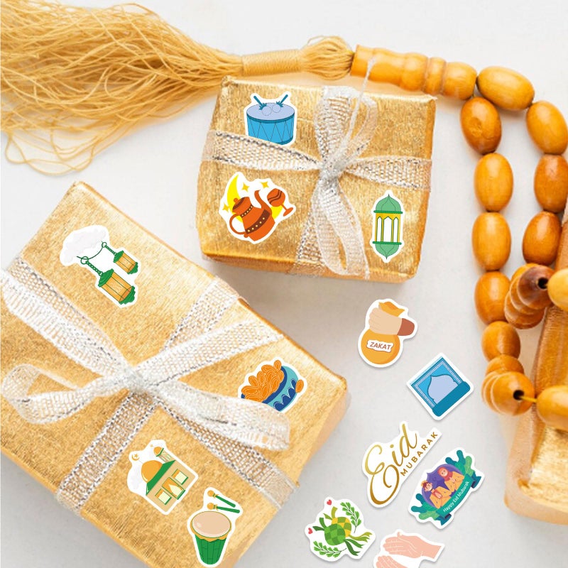 OTAITY 312 PCS Eid Mubarak Stickers, Islamic Theme Party Supplies, Ramadan Kareem & Eid Stickers for Kids, Decorations - Image 5