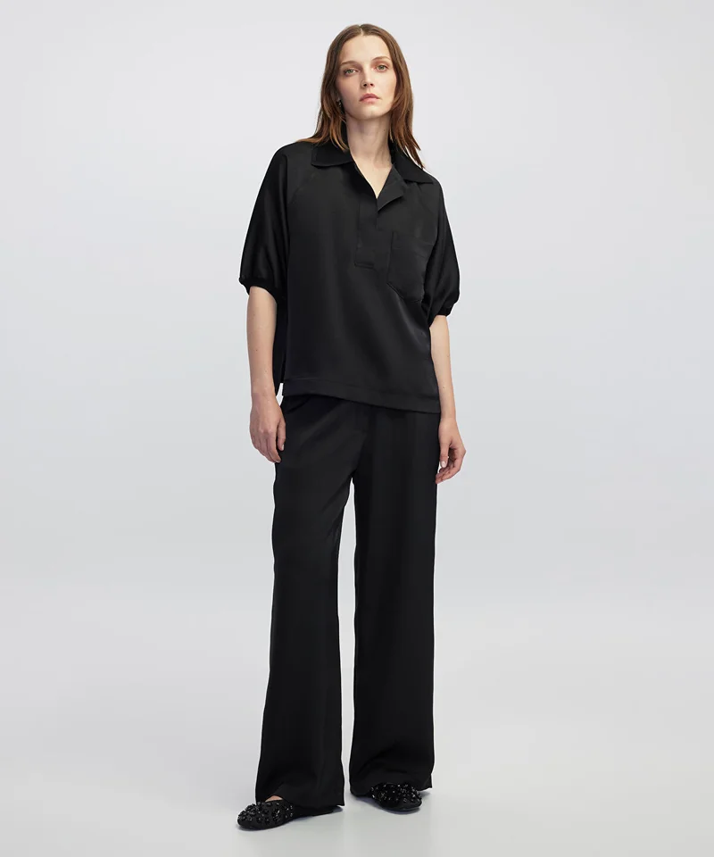 Ipekyol  Mixed Media Blouse for Women | Best Price UAE