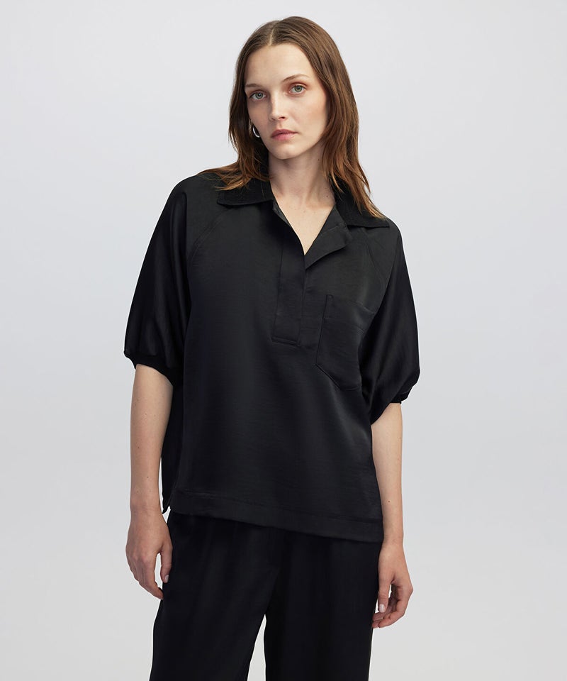 Ipekyol Mixed Media Blouse - Image 1