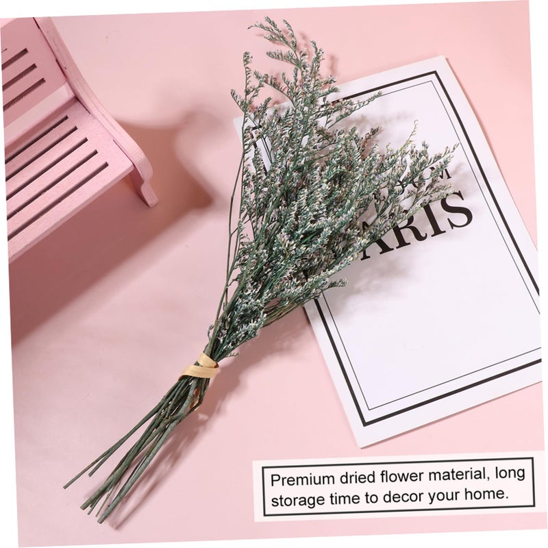 White Dried Baby's Breath Bouquet for Home Decor Floral Arrangements Photography Props - Image 3