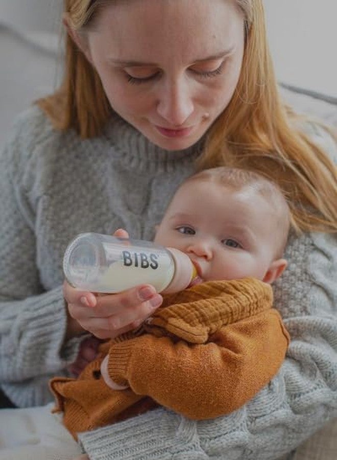 BIBS Baby Glass Bottle Complete Set 225 ml | BPA Free Natural Rubber | Made in Denmark | Ivory - Image 5