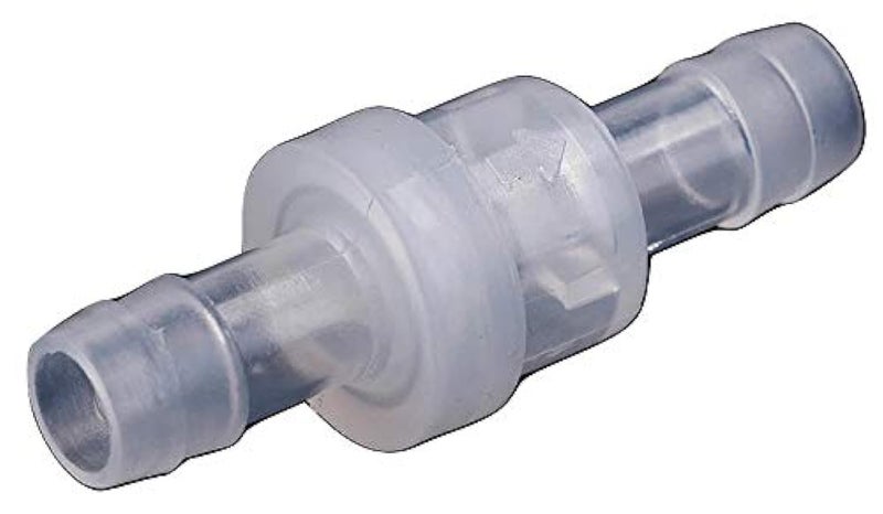 CentIoT - One-Way Non-Return inline check valve - Transparent Plastic - for Water liquid gas (PP 10MM) - Image 1